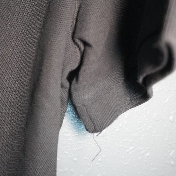 Nautica Mens Black White Logo Short Sleeve Classic Fit Polo Size Medium - Picture 5 of 7